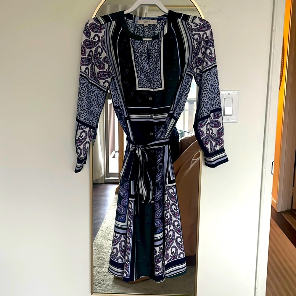 Loft Paisley Dress